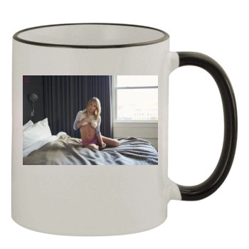 Sara Jean Underwood 11oz Colored Rim & Handle Mug