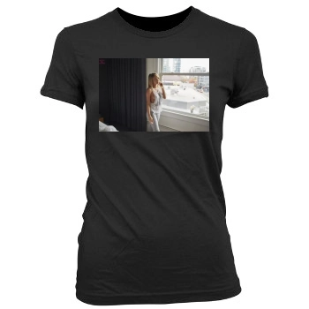 Sara Jean Underwood Women's Junior Cut Crewneck T-Shirt