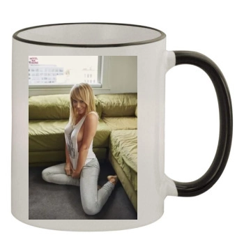 Sara Jean Underwood 11oz Colored Rim & Handle Mug