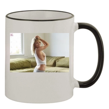 Sara Jean Underwood 11oz Colored Rim & Handle Mug