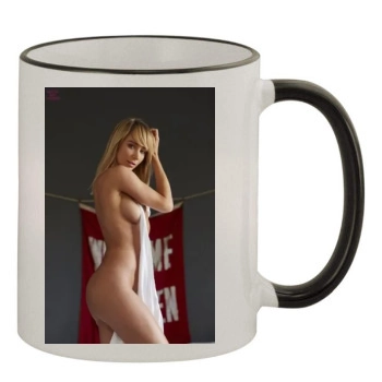 Sara Jean Underwood 11oz Colored Rim & Handle Mug