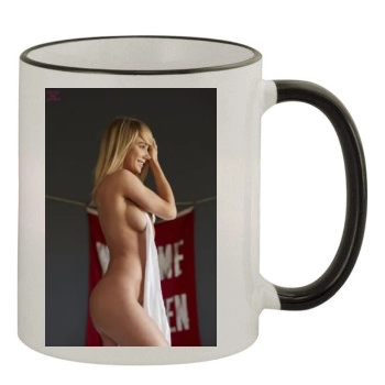 Sara Jean Underwood 11oz Colored Rim & Handle Mug