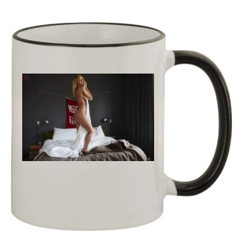 Sara Jean Underwood 11oz Colored Rim & Handle Mug