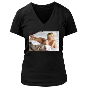 Sara Jean Underwood Women's Deep V-Neck TShirt