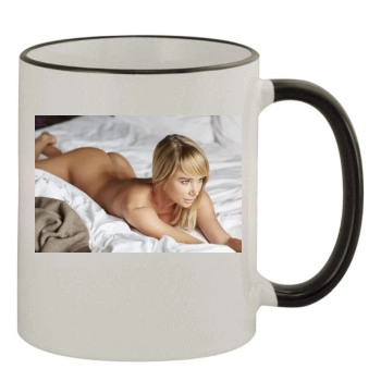 Sara Jean Underwood 11oz Colored Rim & Handle Mug