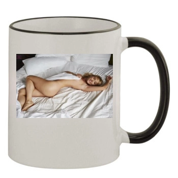 Sara Jean Underwood 11oz Colored Rim & Handle Mug