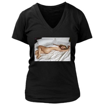 Sara Jean Underwood Women's Deep V-Neck TShirt