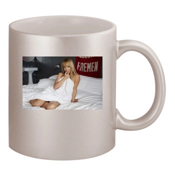 Sara Jean Underwood 11oz Metallic Silver Mug