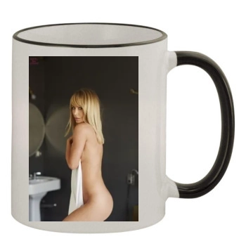 Sara Jean Underwood 11oz Colored Rim & Handle Mug