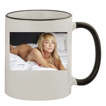 Sara Jean Underwood 11oz Colored Rim & Handle Mug