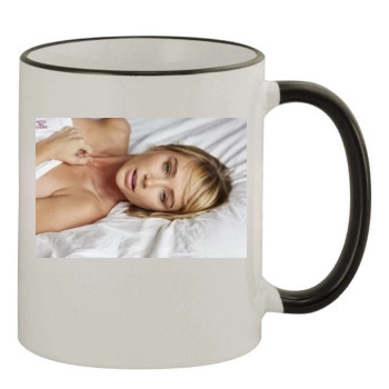 Sara Jean Underwood 11oz Colored Rim & Handle Mug