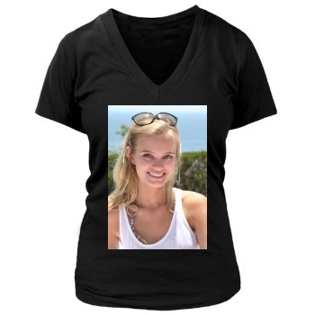 Sara Paxton Women's Deep V-Neck TShirt