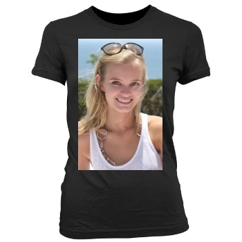 Sara Paxton Women's Junior Cut Crewneck T-Shirt