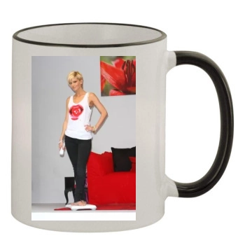 Sarah Harding 11oz Colored Rim & Handle Mug