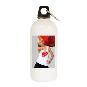 Sarah Harding White Water Bottle With Carabiner