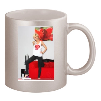 Sarah Harding 11oz Metallic Silver Mug