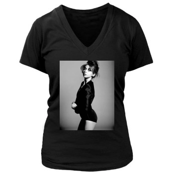 Sarah Hyland Women's Deep V-Neck TShirt