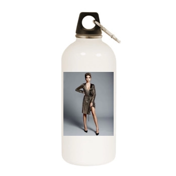 Sarah Hyland White Water Bottle With Carabiner