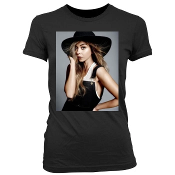 Sarah Hyland Women's Junior Cut Crewneck T-Shirt