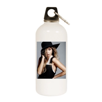 Sarah Hyland White Water Bottle With Carabiner