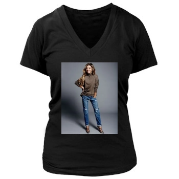 Sarah Hyland Women's Deep V-Neck TShirt