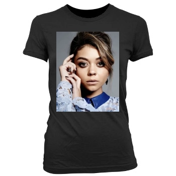 Sarah Hyland Women's Junior Cut Crewneck T-Shirt