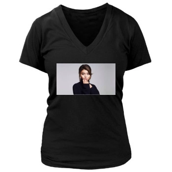 Sarah Hyland Women's Deep V-Neck TShirt