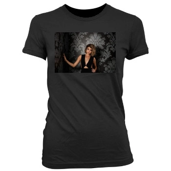 Sarah Hyland Women's Junior Cut Crewneck T-Shirt