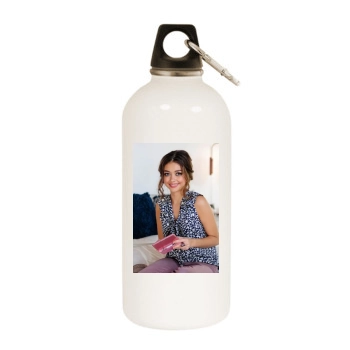 Sarah Hyland White Water Bottle With Carabiner