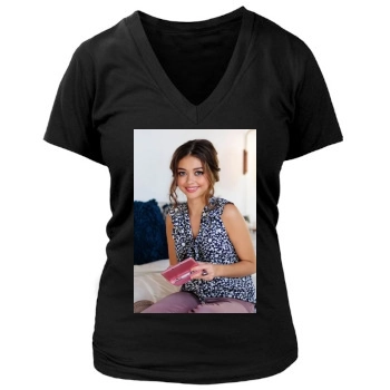 Sarah Hyland Women's Deep V-Neck TShirt