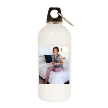 Sarah Hyland White Water Bottle With Carabiner