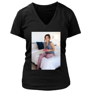 Sarah Hyland Women's Deep V-Neck TShirt