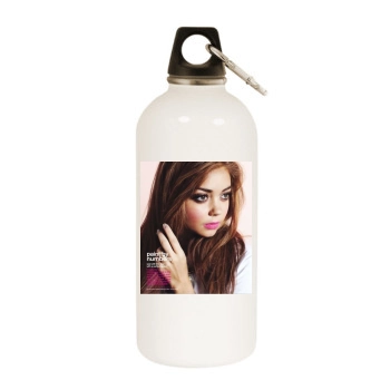 Sarah Hyland White Water Bottle With Carabiner