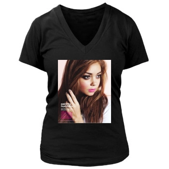 Sarah Hyland Women's Deep V-Neck TShirt