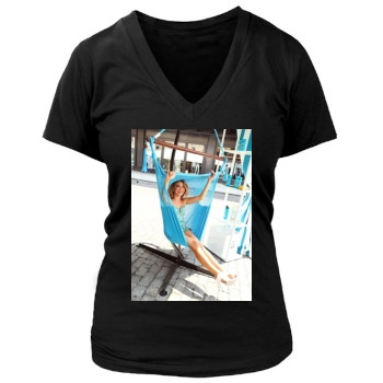 Sarah Hyland Women's Deep V-Neck TShirt