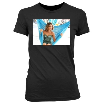 Sarah Hyland Women's Junior Cut Crewneck T-Shirt