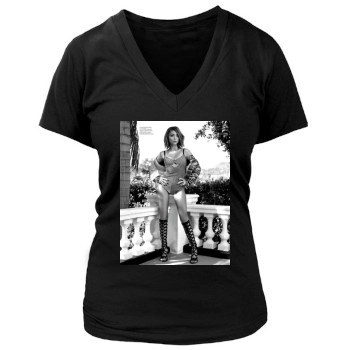 Sarah Hyland Women's Deep V-Neck TShirt