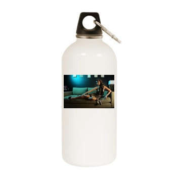 Sarah Hyland White Water Bottle With Carabiner