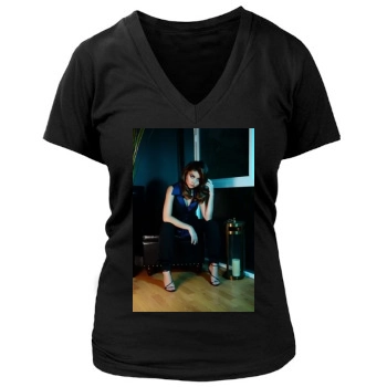 Sarah Hyland Women's Deep V-Neck TShirt