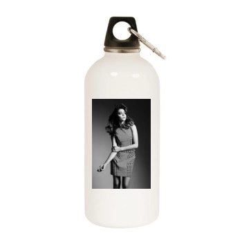 Sarah Hyland White Water Bottle With Carabiner