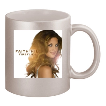 Faith Hill 11oz Metallic Silver Mug