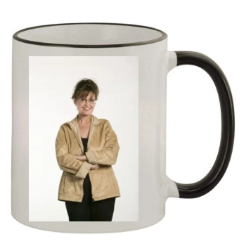 Sarah Palin 11oz Colored Rim & Handle Mug