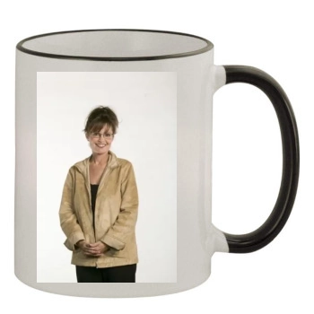 Sarah Palin 11oz Colored Rim & Handle Mug