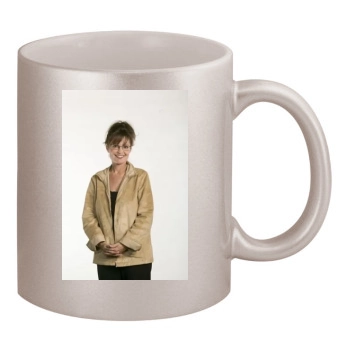 Sarah Palin 11oz Metallic Silver Mug