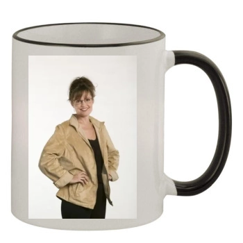 Sarah Palin 11oz Colored Rim & Handle Mug