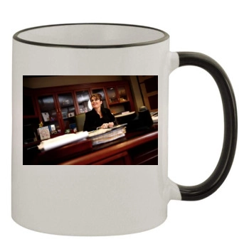 Sarah Palin 11oz Colored Rim & Handle Mug