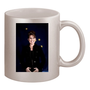 Sarah Palin 11oz Metallic Silver Mug