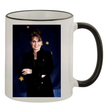 Sarah Palin 11oz Colored Rim & Handle Mug