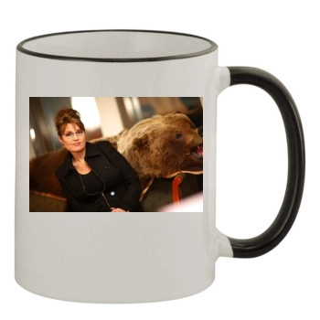 Sarah Palin 11oz Colored Rim & Handle Mug