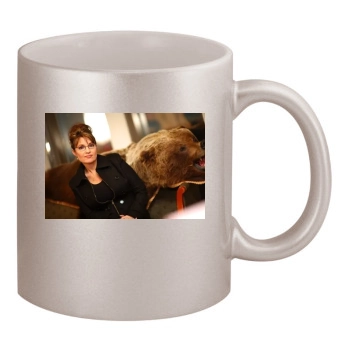 Sarah Palin 11oz Metallic Silver Mug